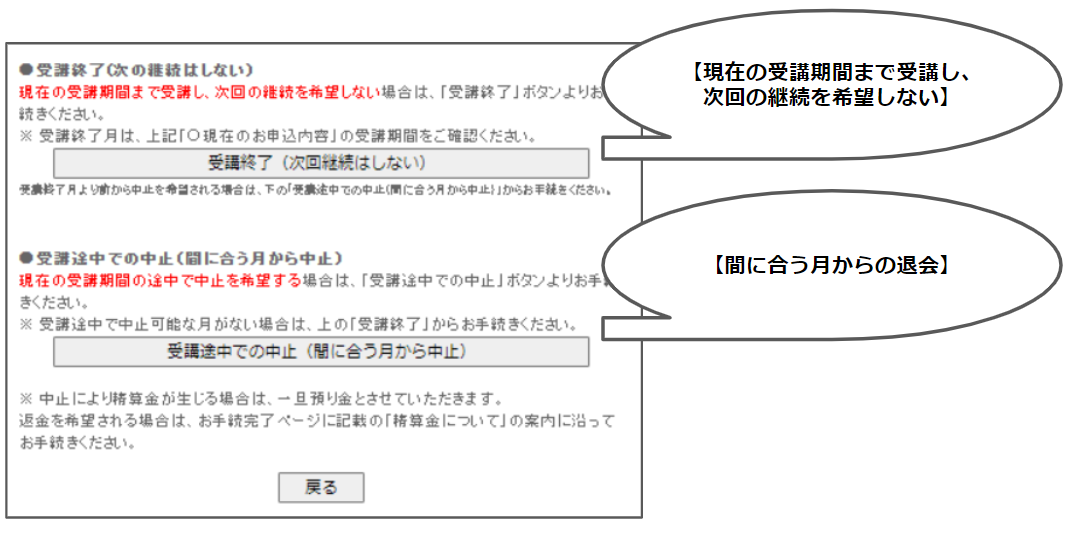 幼児・小学生コース］退会したいのですが、どのように手続きすればよいのでしょうか？